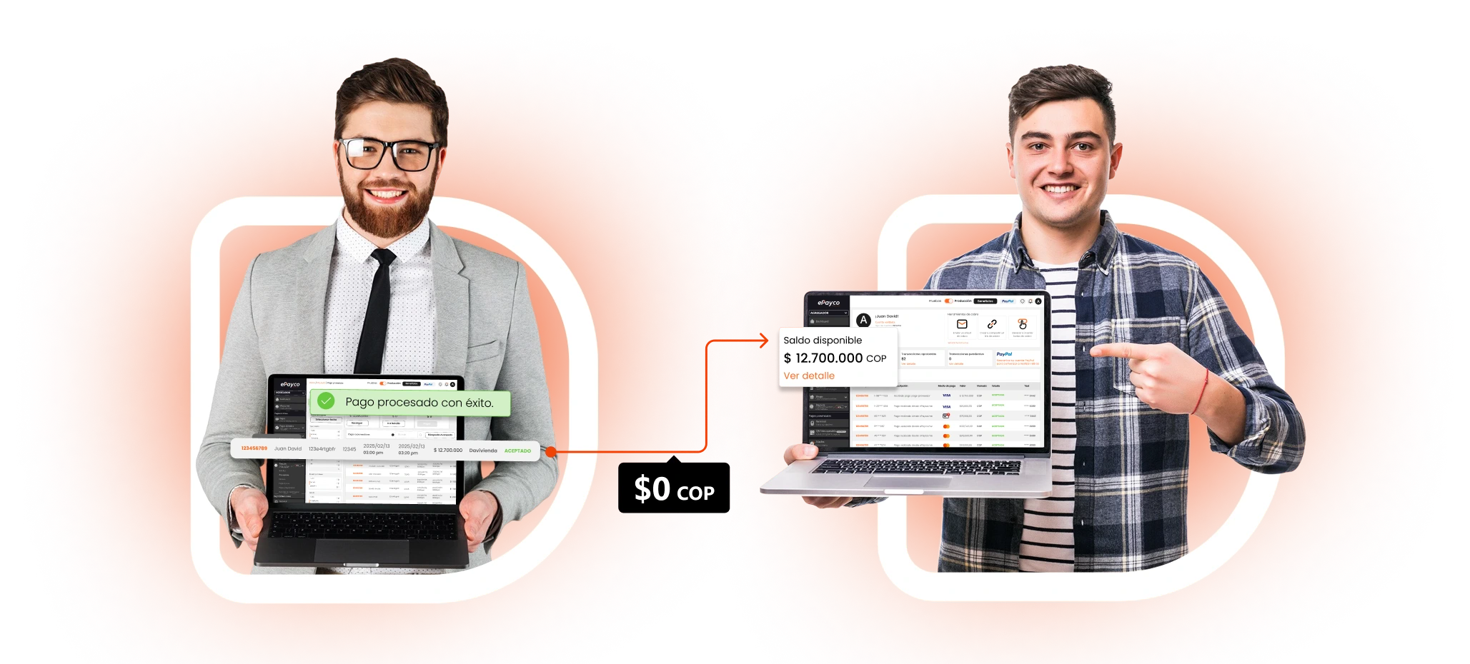 en Payouts Envía pagos de tu cuenta ePayco a otras cuentas ePayco sin costos adicionales.