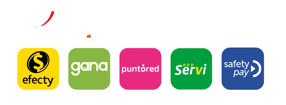 Botón de pago en efectivo ePayco, versión negra